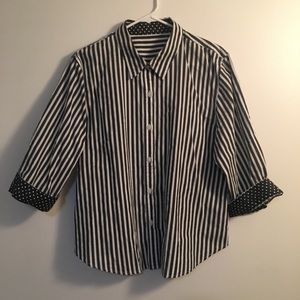 Vintage Striped Button Down